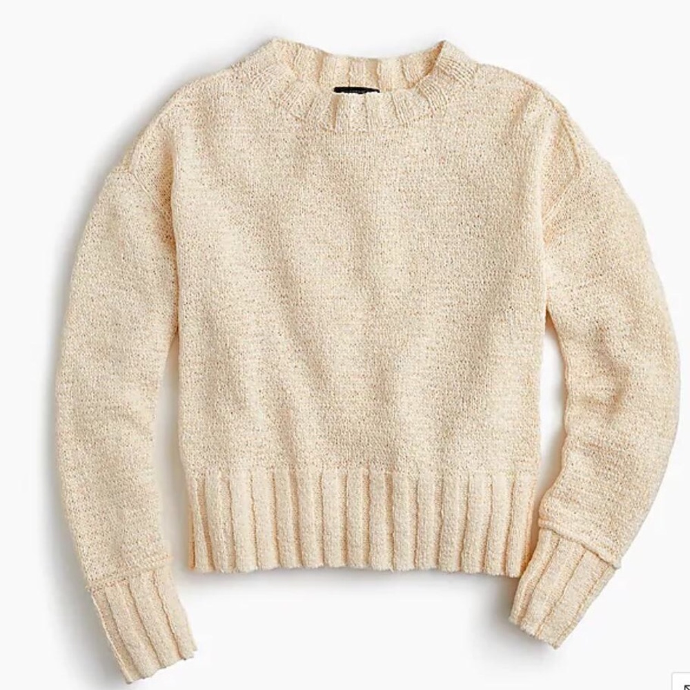 JCrew Wide-Rib Crewneck Sweater